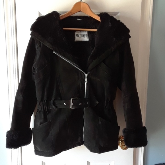 Amy Byer Other - Amy Byer Girls suede leather coat size 14